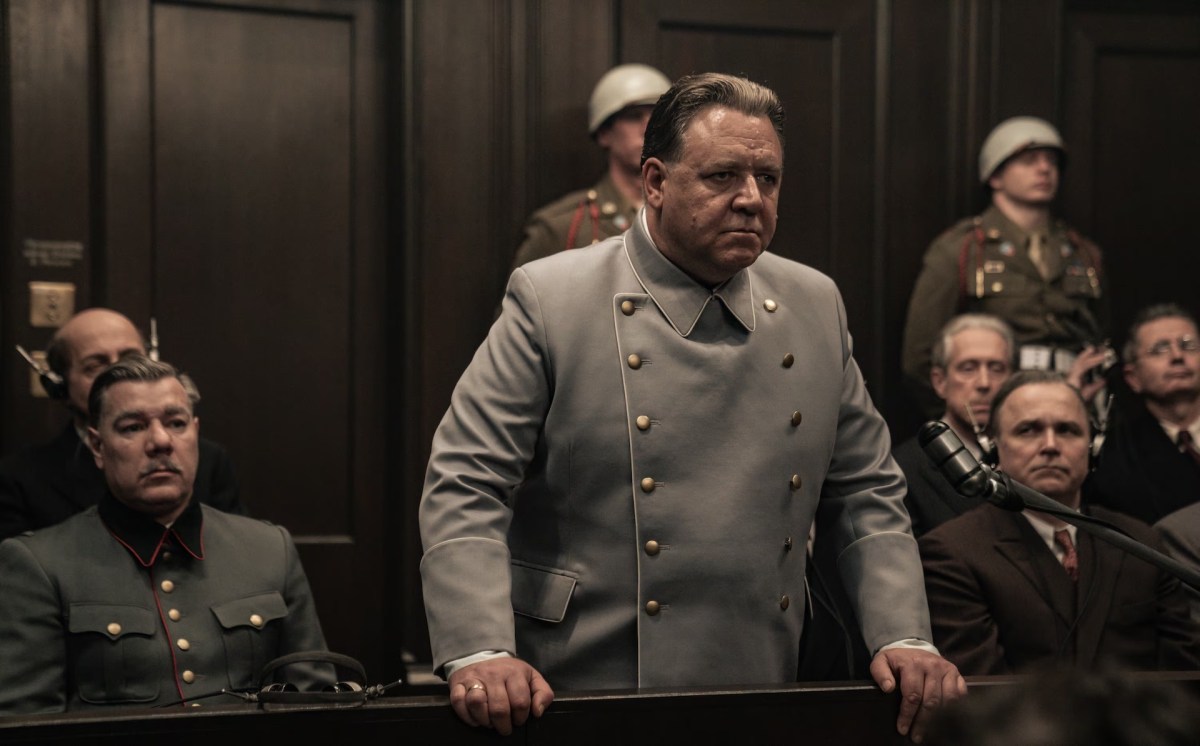 Russell Crowe In Nuremberg. Image: Sony Pictures.