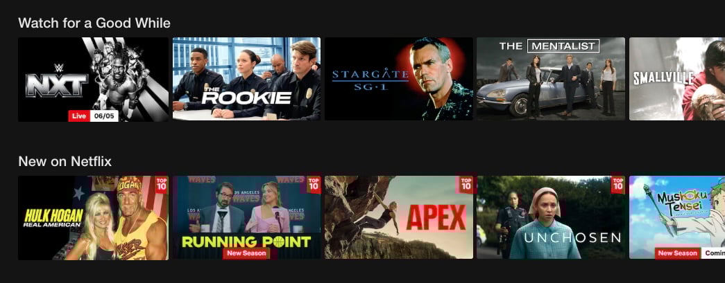 netflix streaming service physical media