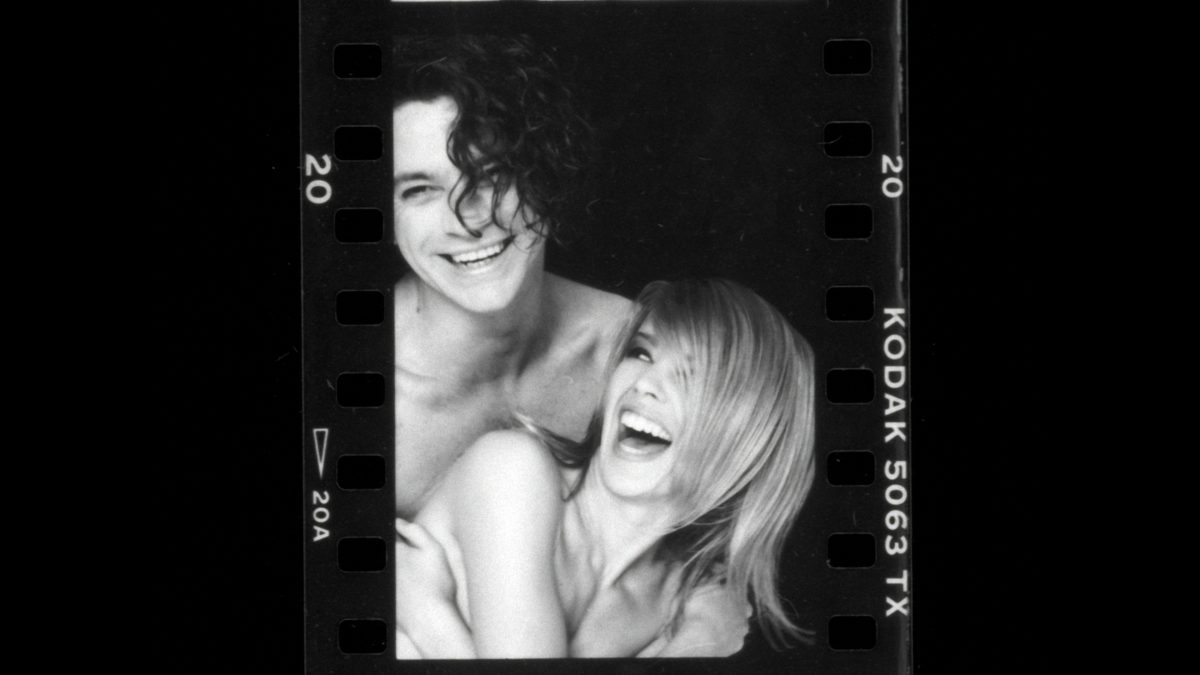 Kylie with Michael Hutchence. Image: Netflix.