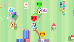 crossy road castle game bluey crossover event