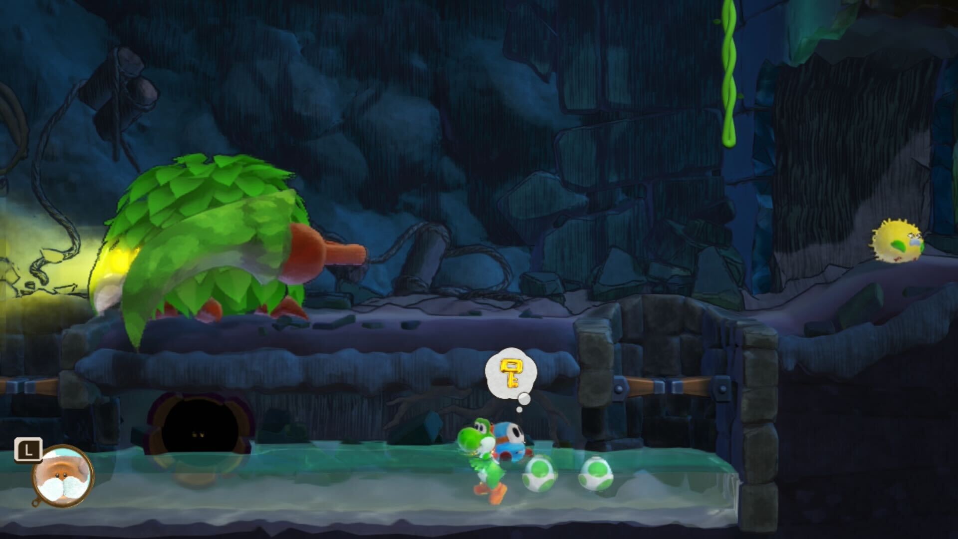 Yoshi And The Mysterious Book. Screenshot: Screenhub.