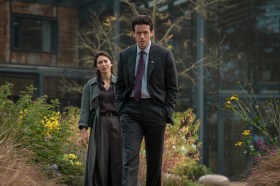 Ashley Zukerman and Jessica Henwick in Silo. Image: Apple TV.