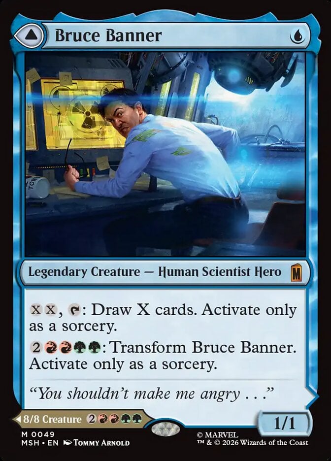Bruce Banner Incredible Hulk Mtg Card