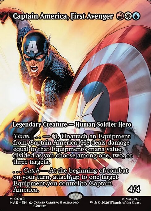 Captain America Mtg Marvel Super Heroes