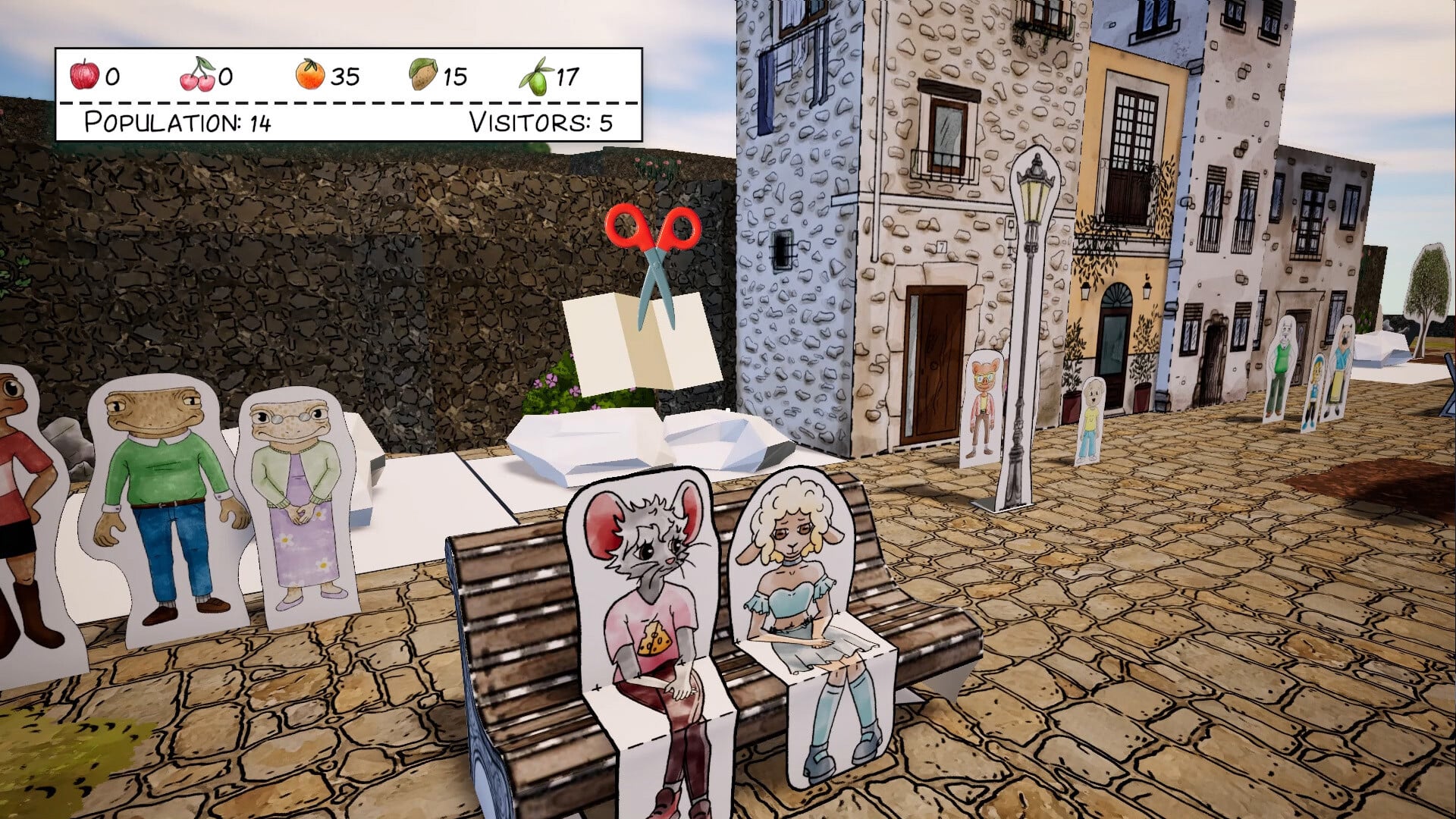Cutout Village Game Steam Next Fest