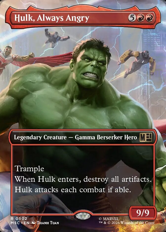 Hulk Always Angry Marvel Super Heroes