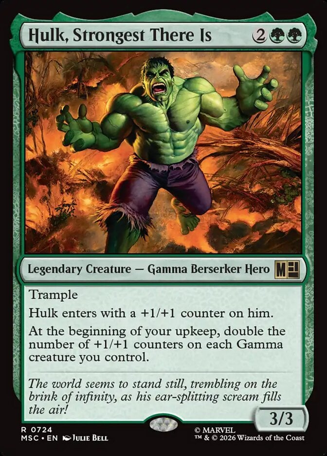 Hulk Strongest There Is Mtg Marvel Super Heroes