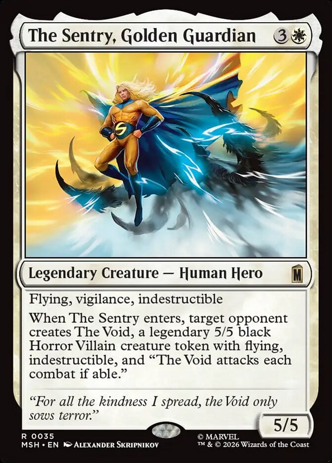 Sentry Marvel Super Heroes Mtg Card