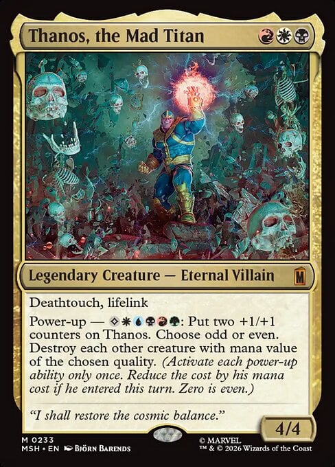 Thanos Mtg Marvel Super Heroes