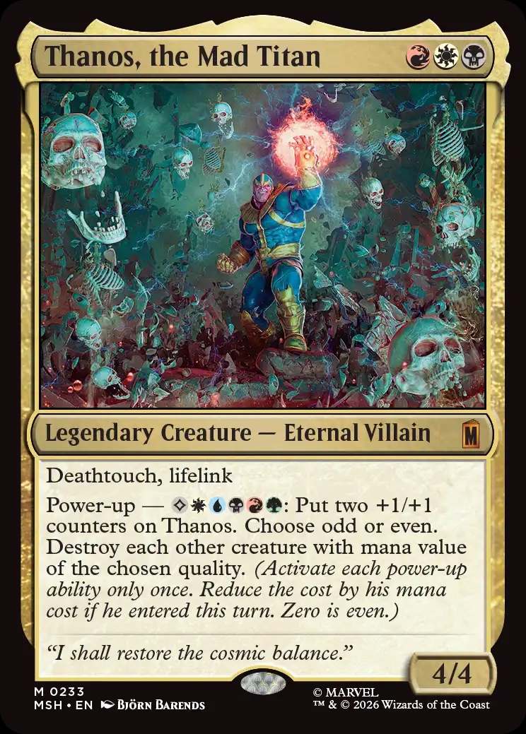 Thanos The Mad Titan Card