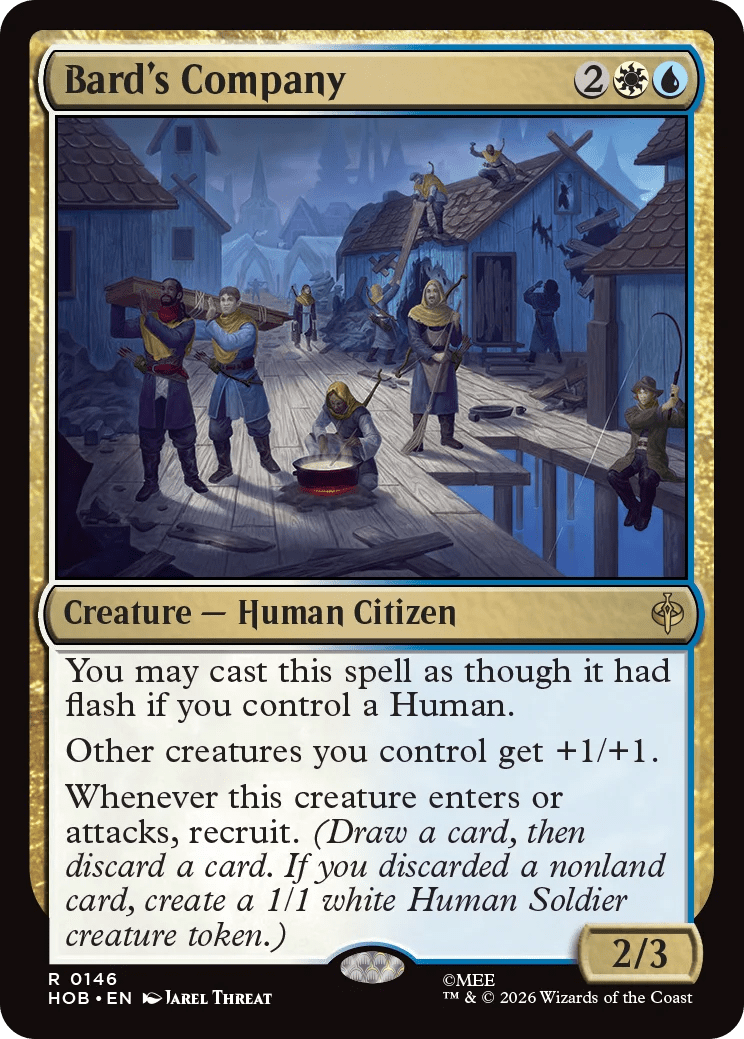Mtg The Hobbit Bards Company Card