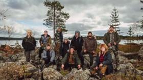 The cast of Alone Australia Season 4 with, from left, Alyce, Dylan, Lillian, Trent, Sia, Jasper, Clint, Dougy, Misty, Arash. Image: SBS On Demand.