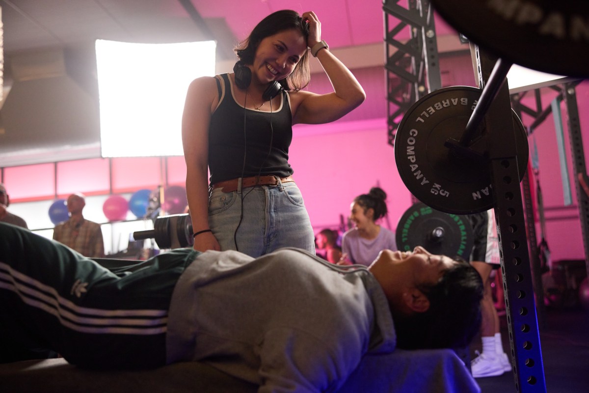 Natalie Erika James On Set During The Filming Of Saccharine. Photo: Supplied. 