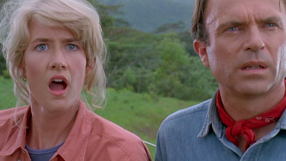 Laura Dern and Sam Neill in Jurassic Park (1993). Image: Amblin Entertainment / Universal.