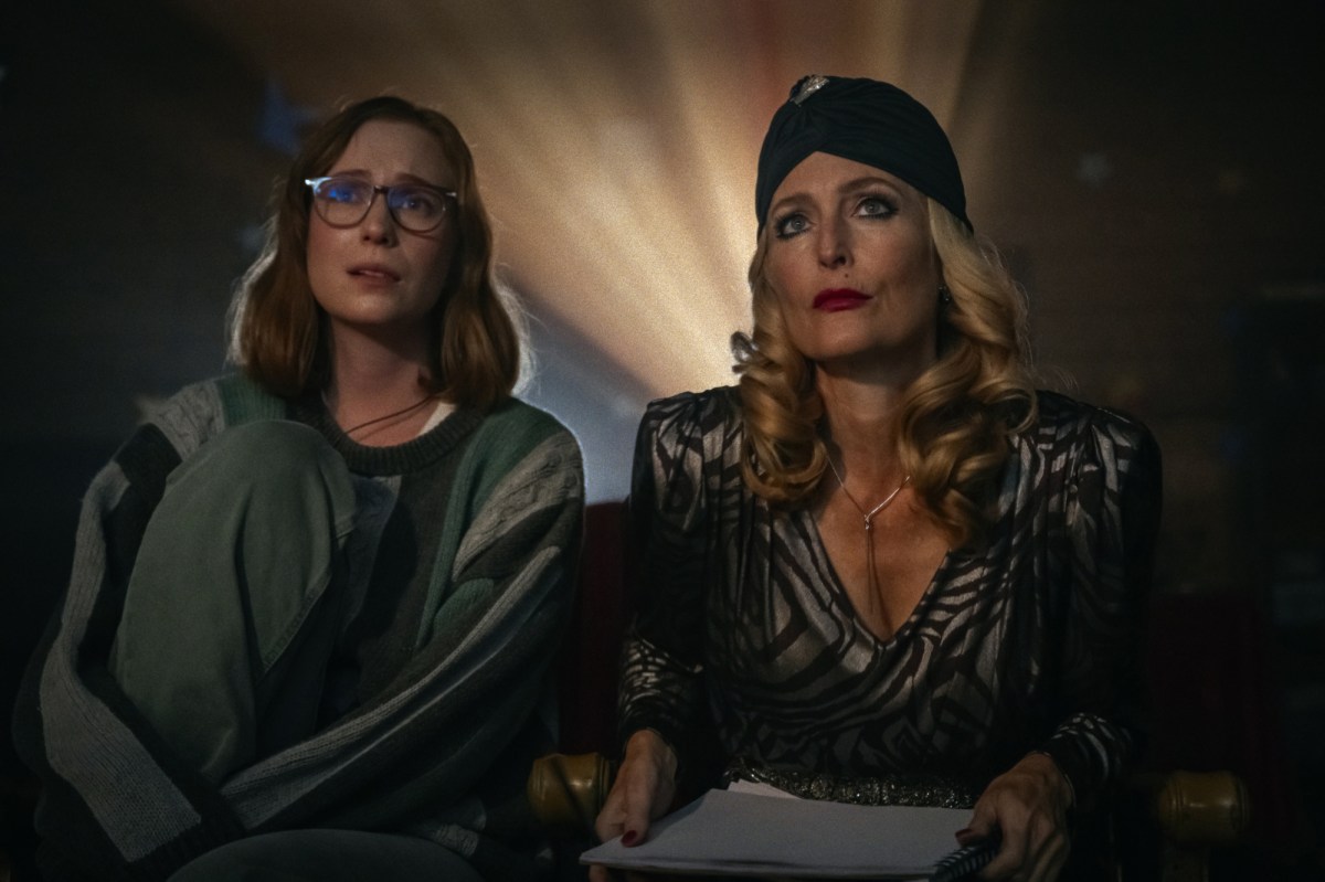 Hannah Einbinder And Gillian Anderson In Teenage Sex And Death At Camp Miasma. Image: Mubi.