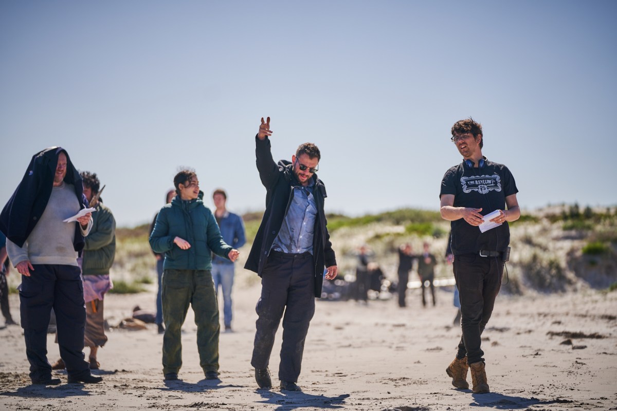 From Left, David Margetts, Lauren Koopowitz, Jack Pearson And Anthony Frith In Mockbuster. Photo: Ian Routledge.
