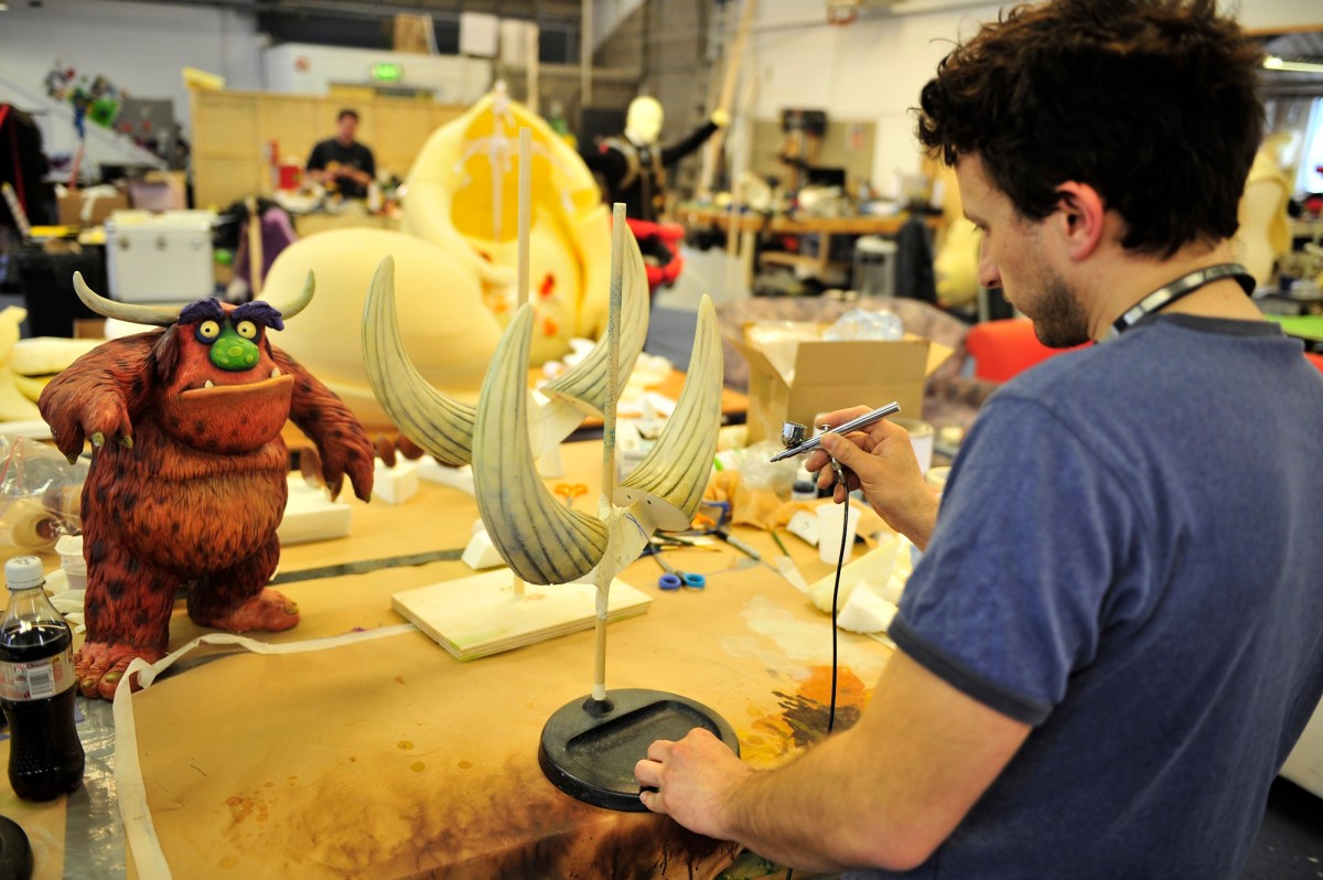 Behind The Scenes On Me And My Monsters In 2010. Photo: The Jim Henson Company.