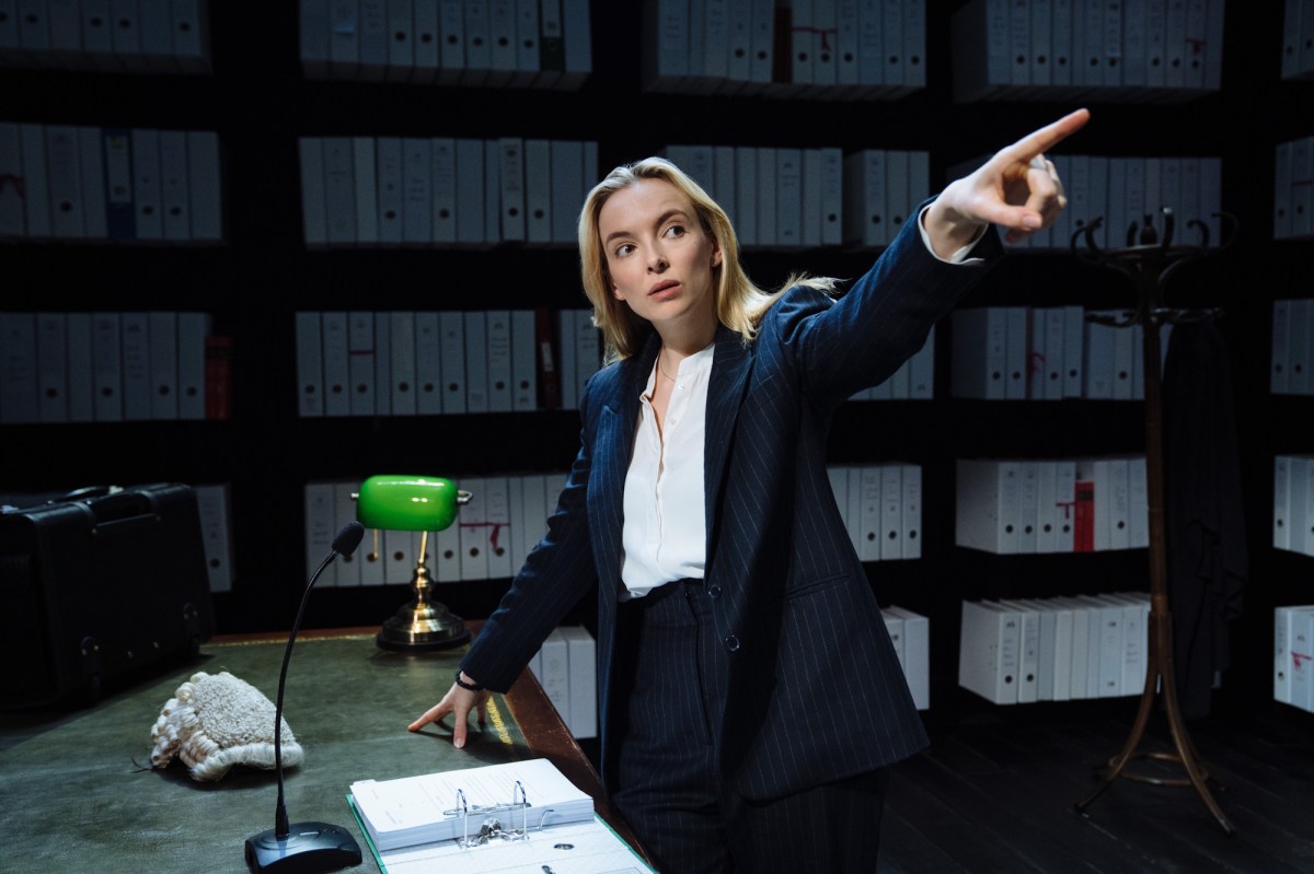 Jodie Comer in Prima Facie. Image: NT Live.