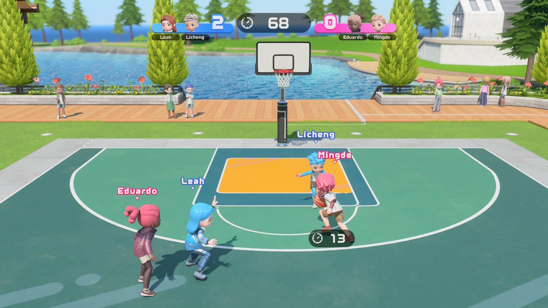 Nintendo Switch Sports Resort Review Basketball