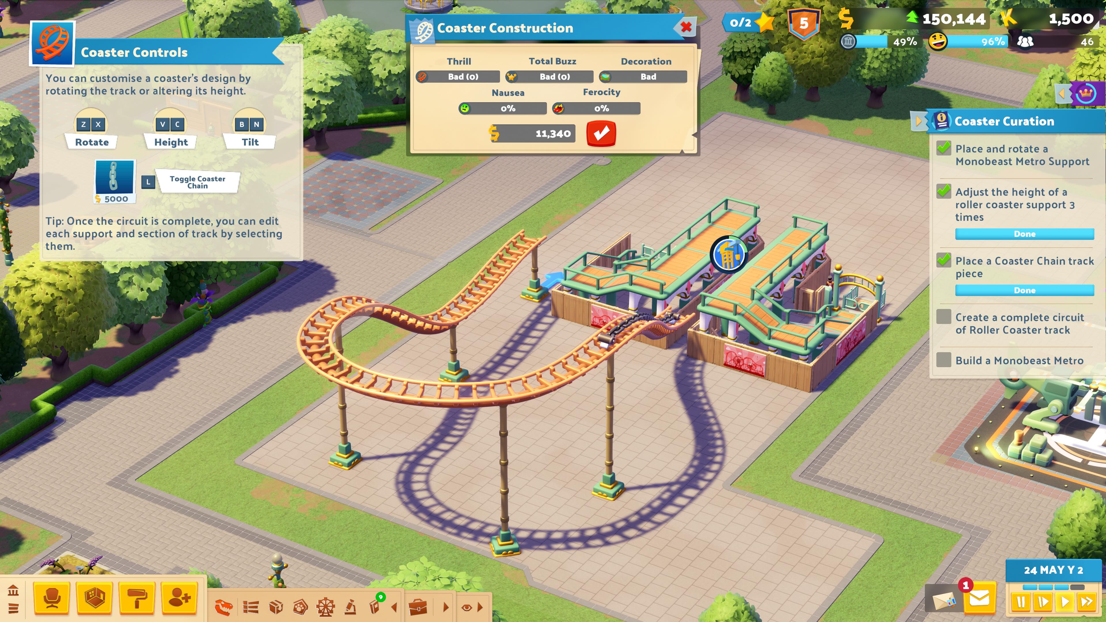 Two Point Museum Rollercoaster